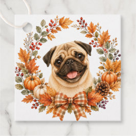 Pug Herbstekrans Bedankjes Labels