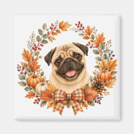 Pug Herbstekrans Magneet