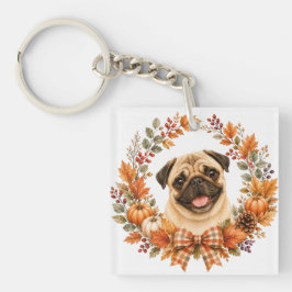 Pug Herbstengroen Sleutelhanger