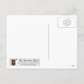 Pug het briefkaart van Kerstmis - onderzoek haar (Achterkant)