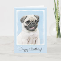 Pug het Schilderen - het Leuke Originele Art. van