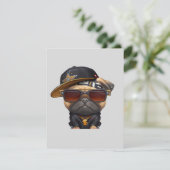 Pug Hip Hop Super  Kaart (Staand voorkant)