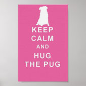 PUG HOG CALM HUG DE GEPUBLICEERDE POSTER BIRTHDAY (Voorkant)