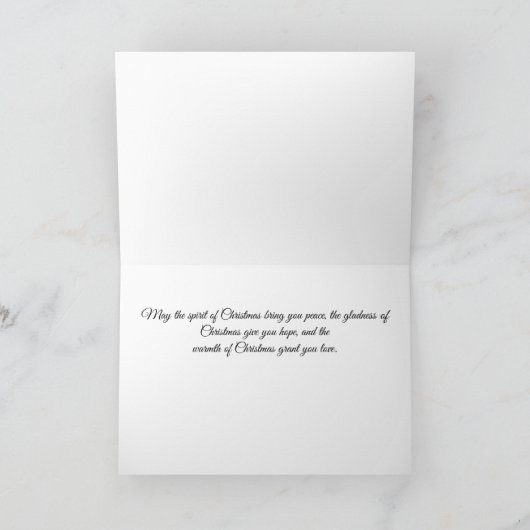 Pug Holiday Card Bedankkaart (Binnen)