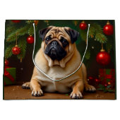Pug Holiday Groot Cadeauzakje (Voorkant)