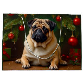 Pug Holiday Groot Cadeauzakje (Achterkant)