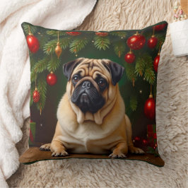 Pug Holiday Kussen