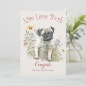 Pug Hond Adoptie, Gotcha Dag Kaart (Staand voorkant)
