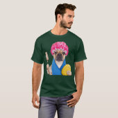 Pug hond baden Dier T-shirt (Voorkant volledig)