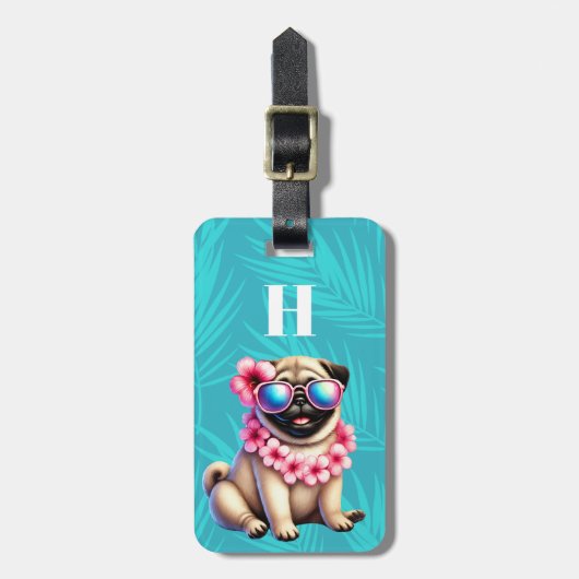 Pug Hond Bagage Labels (Voorkant verticaal)