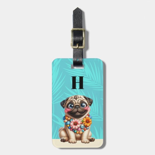 Pug Hond Bagage Labels (Voorkant verticaal)