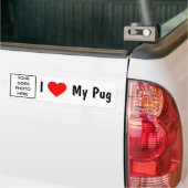 Pug (hond) bumpersticker (Op Truck)