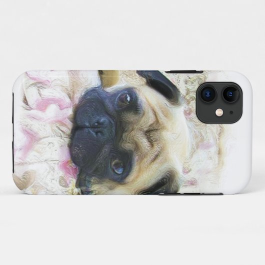 Pug hond Case-Mate iPhone case (Achterkant (horizontaal))