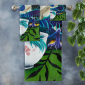 Pug Hond Chinese Draak Bad Handdoek