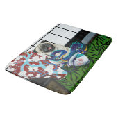 Pug Hond Chinese Draak Badmat (Gekanteld)