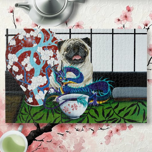 Pug Hond Chinese Draak Legpuzzel