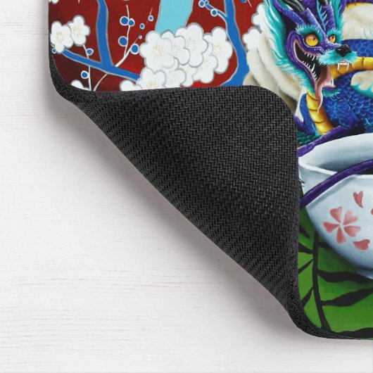 Pug Hond Chinese Draak Muismat (Hoek)