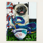 Pug Hond Chinese Draak Planner (Voorkant)