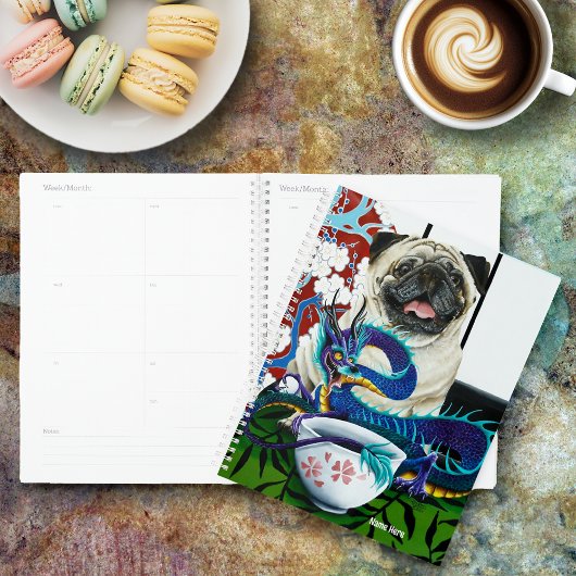 Pug Hond Chinese Draak Planner