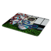 Pug Hond Chinese Draak Snijplank (Hoek)