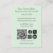 Pug Hond Chinese Draak Visitekaartje (Achterkant)