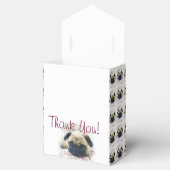 Pug hond Dank u Party gunst doos Bedankdoosjes (Geopend)