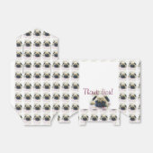 Pug hond Dank u Party gunst doos Bedankdoosjes (Uitgevouwen)