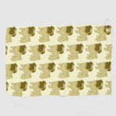 Pug Hond Design Alle Kleur Achtergrond Golfhanddoek (Horizontaal)