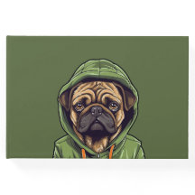 Pug Hond Dragen Groene Hoodie