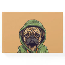 Pug Hond Dragen Groene Hoodie
