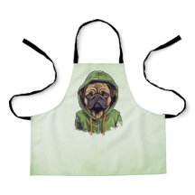 Pug Hond Dragen Groene Hoodie