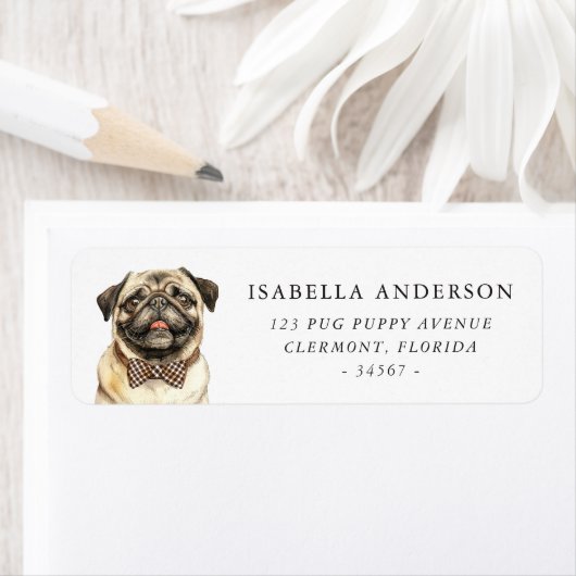 Pug Hond Etiket (Insitu)