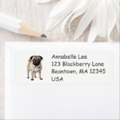 Pug Hond Etiket (Insitu)