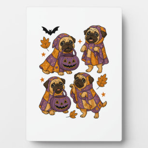 Pug Hond Geest Halloween Griezelig Fotoplaat