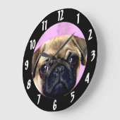 Pug hond grote klok (Hoek)