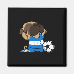 Pug Hond honduras voetbalfans trui Hondurese voetb Magneet