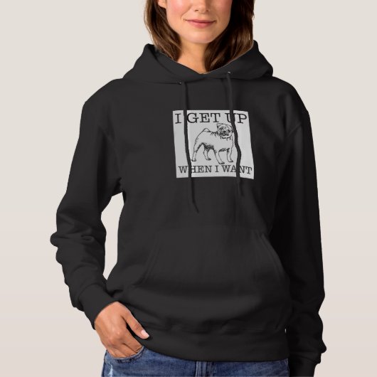 Pug hond hoodie (Voorkant)