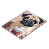 Pug Hond Huisschilderij Notitieboek (Linkerzijde)