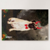 Pug-hond in Halloween-kostuum Legpuzzel (Horizontaal)