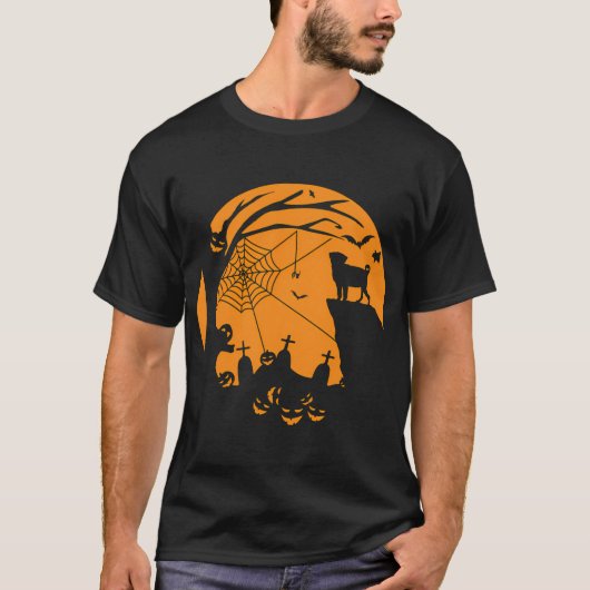 Pug Hond in Zak Kerst T-shirt (Voorkant)