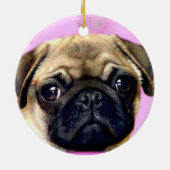 Pug hond keramisch ornament (Achterkant)