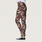 Pug Hond Kerst Festief Leggings (Links)