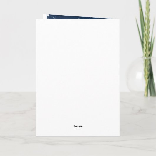 Pug Hond Kerstman Kaart (Achterkant)