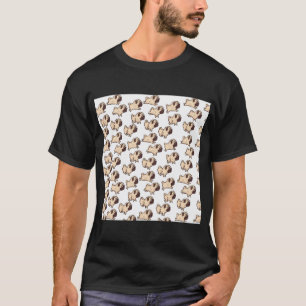 Pug Hond Kunst Pugs puppy grappige schattige honde T-shirt