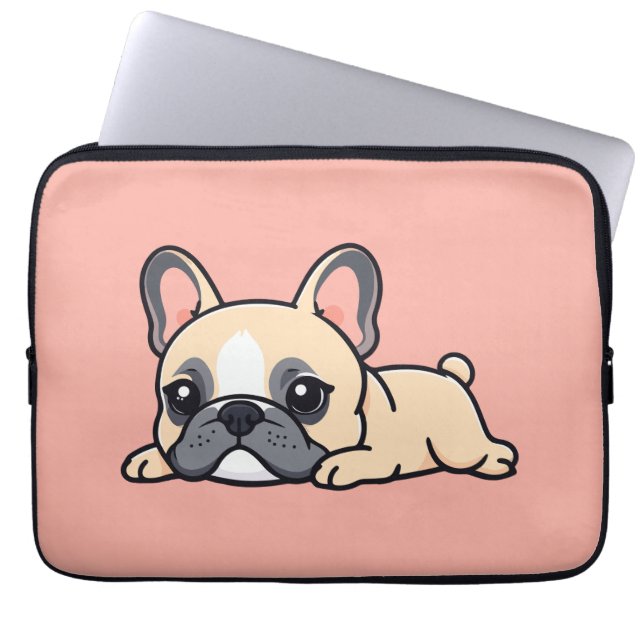 Pug hond laptop sleeve (Voorkant)