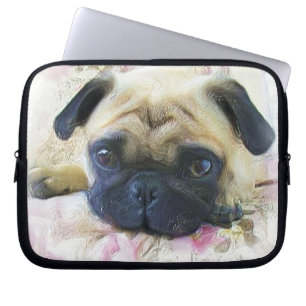 Pug hond laptop sleeve