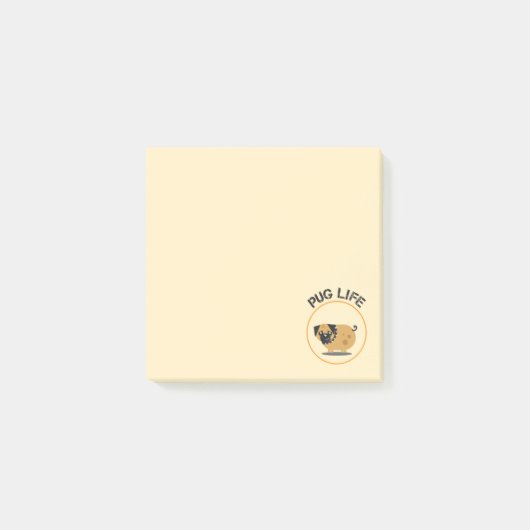 Pug Hond Leven Post-it® Notities Notes (Voorkant)