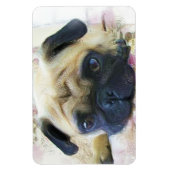 Pug hond magneet (Verticaal)
