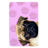 Pug hond magneet (Verticaal)