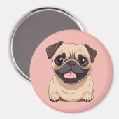 Pug hond magneet (Voorkant / Achterkant)